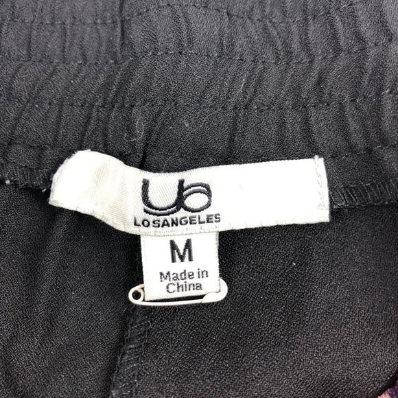 Ya Los Angeles Womens Shorts, Black Floral Medium - Picture 5 of 8